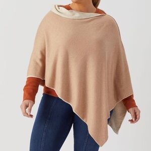Duluth soft knit double layer reversible poncho